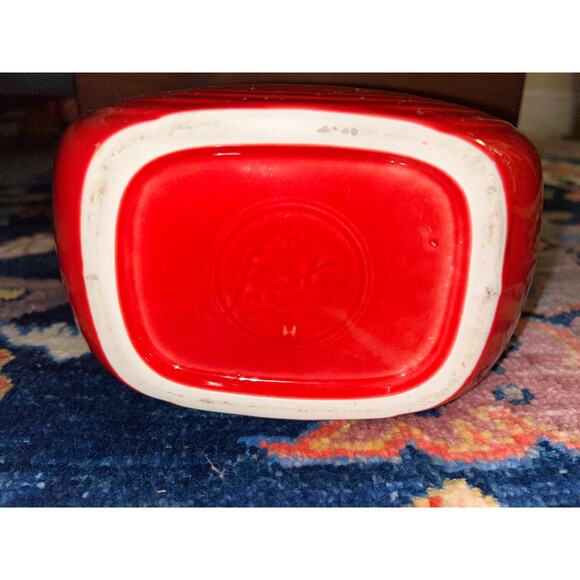 Fiesta HLC Contemporary Full Size Disk Pitcher Scarlet Red USA 7" - Picture 5 of 6